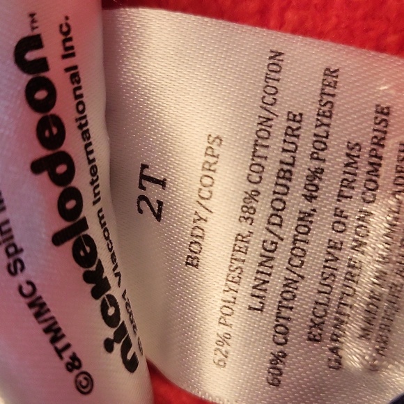 Paw Patrol red pullover hoodie with holographic patch - Picture 4 of 6